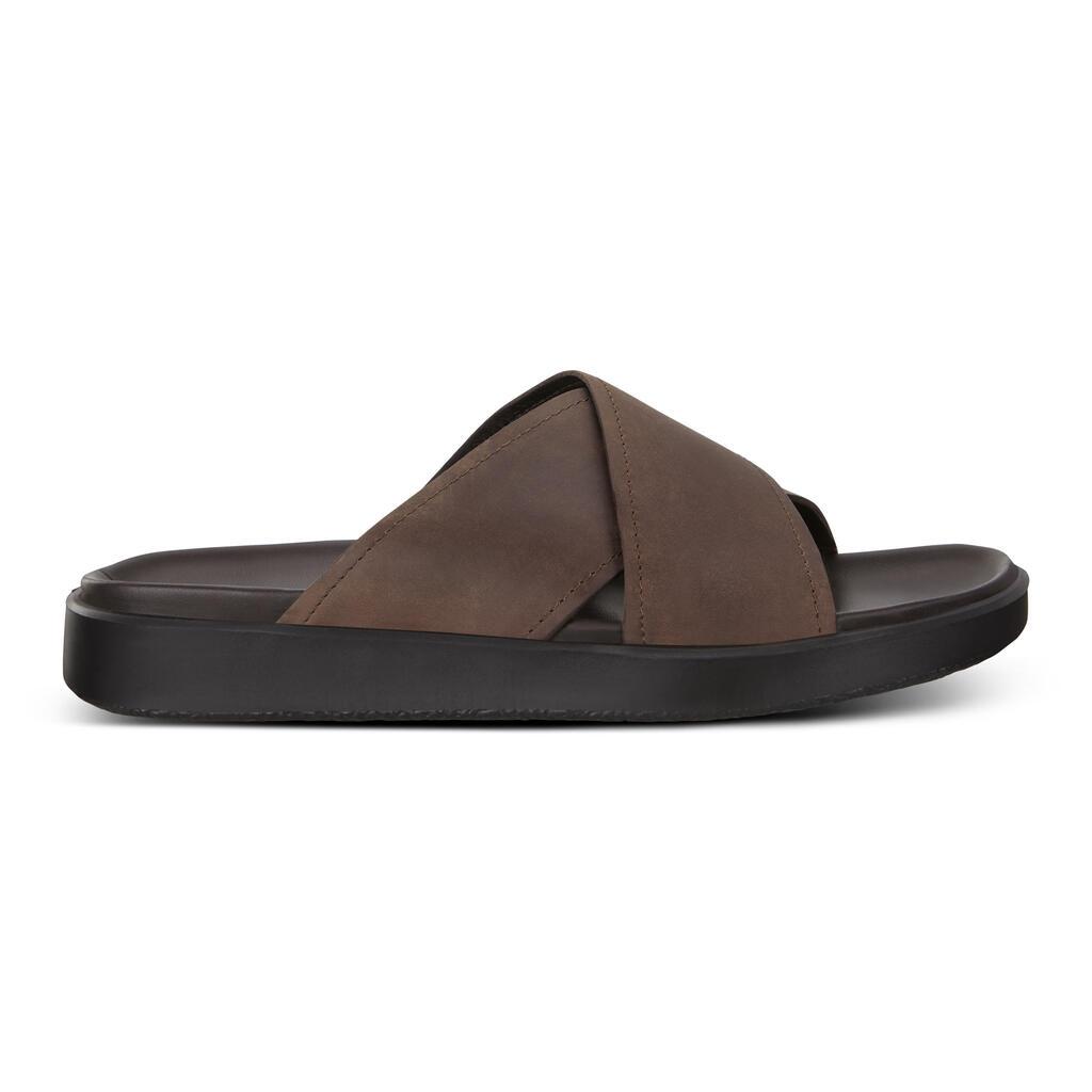 Ecco Flowt Lx Mens Slide Sandals Brown Outlet - India IGM-793216